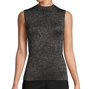 Hugo Boss Friedy Top in Black Sparkle